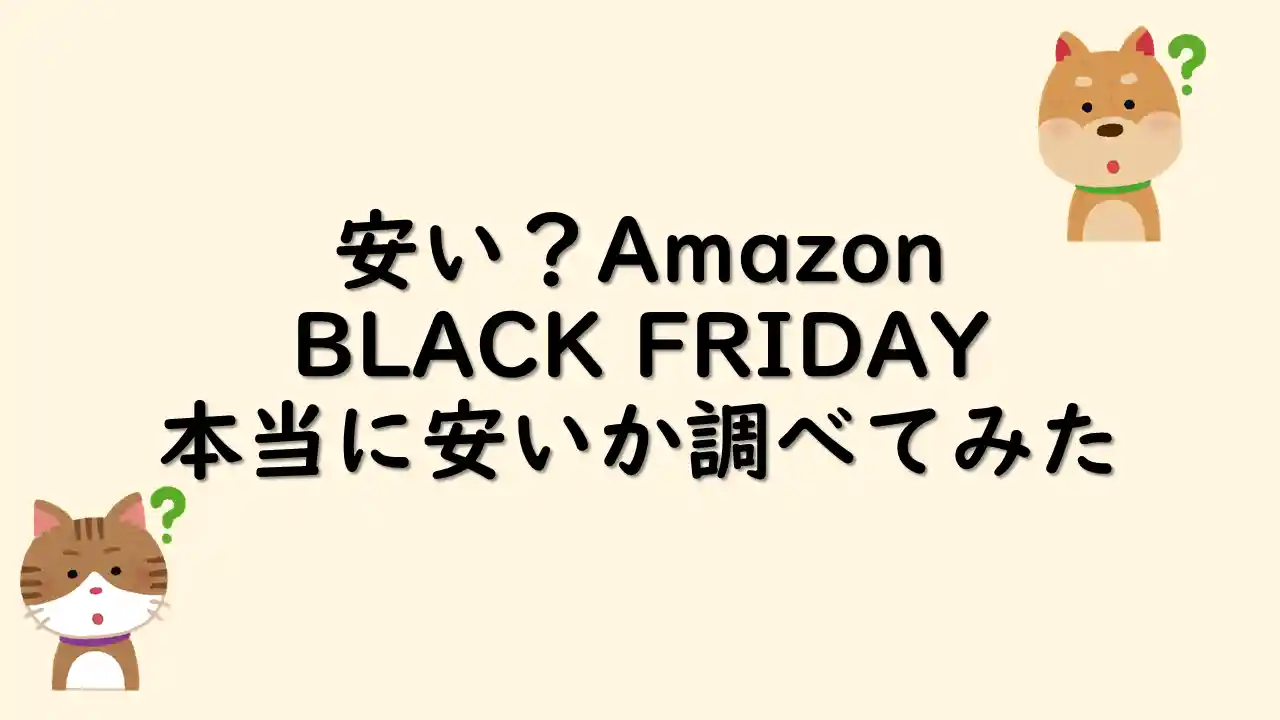 Amazonブラックフライデー安い？